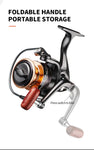 Fishing Spinning Reel Metal/Wooden Grip 1000-7000