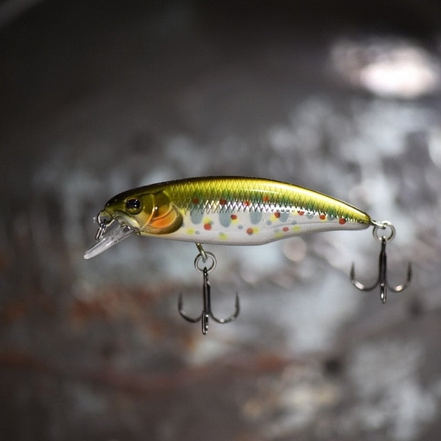 4.5g/1pc Small Chubby Minnow lure fishing bait float on water 3D