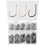 100pc Fishing Octopus Hook Gold/Silver/Black