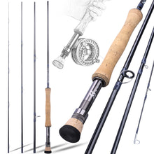 Charger l&#39;image dans la galerie, 2.7m/9ft Fly Fishing Rod 4 Sections
