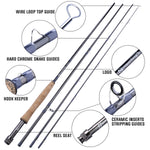 2.7m/9ft Fly Fishing Rod 4 Sections