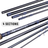 2.7m/9ft Fly Fishing Rod 4 Sections