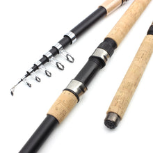 Load image into Gallery viewer, Cross-Wood Telescopic Spinning Fishing Rod
