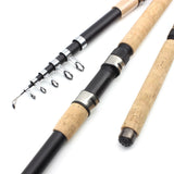 Cross-Wood Telescopic Spinning Fishing Rod