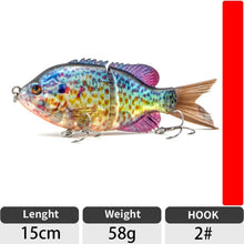 Charger l&#39;image dans la galerie, Ultra-Realistic Fishing Lure 15cm 58g
