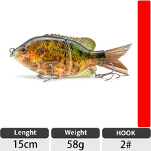 Charger l&#39;image dans la galerie, Ultra-Realistic Fishing Lure 15cm 58g
