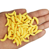 100pc Lifelike Soft Maggot Lure 2cm