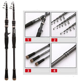 Baitcasting/Spinning Telescopic Fishing Rod 1.8-3.6m