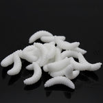 100pc Lifelike Soft Maggot Lure 2cm