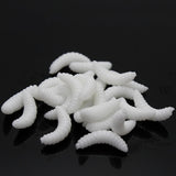 100pc Lifelike Soft Maggot Lure 2cm