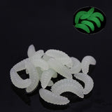 100pc Lifelike Soft Maggot Lure 2cm