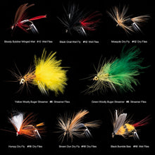 Load image into Gallery viewer, 100pc Fly Fishing Files Lure Set #8-#16
