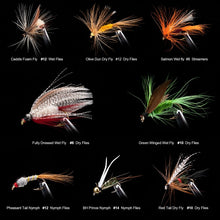 Load image into Gallery viewer, 100pc Fly Fishing Files Lure Set #8-#16
