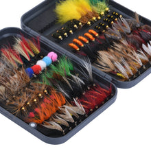 Load image into Gallery viewer, 100pc Fly Fishing Files Lure Set #8-#16
