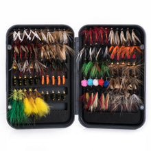 Load image into Gallery viewer, 100pc Fly Fishing Files Lure Set #8-#16
