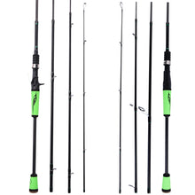 Load image into Gallery viewer, 4 Sections Baitcasting Fishing Rod 1.8-2.4m
