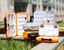 Carregar imagem no visualizador da galeria, Waterproof Double-Sided Fishing Tackle Box 3 Sizes S/M/L
