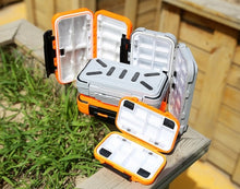 Cargar imagen en el visor de la galería, Waterproof Double-Sided Fishing Tackle Box 3 Sizes S/M/L
