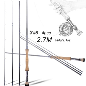 KUFA #7/8 4 section Graphite Fly fishing rods (L:9'; LW:#7/8; Act:MF)  KFL9478