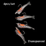 4pc Prawn Lure 6cm 3g