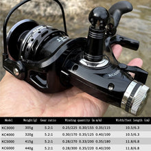 Charger l&#39;image dans la galerie, Double Brake Metal Fishing Reel 3000-6000
