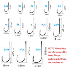 Charger l&#39;image dans la galerie, 50pc Octopus Hook Size #1-#5/0
