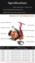 Charger l&#39;image dans la galerie, Akasu Fishing Spinning Reel 1000-7000
