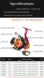 Akasu Fishing Spinning Reel 1000-7000