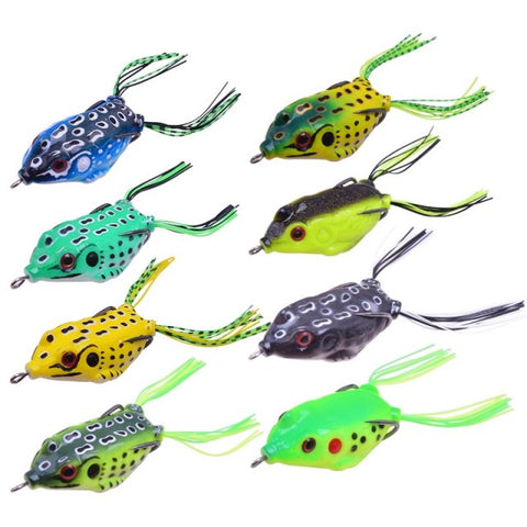 8pc Frog Fishing Lure