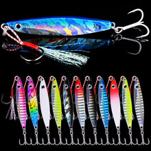 Cargar imagen en el visor de la galería, 12pc Metal Fishing Lure 7-40g
