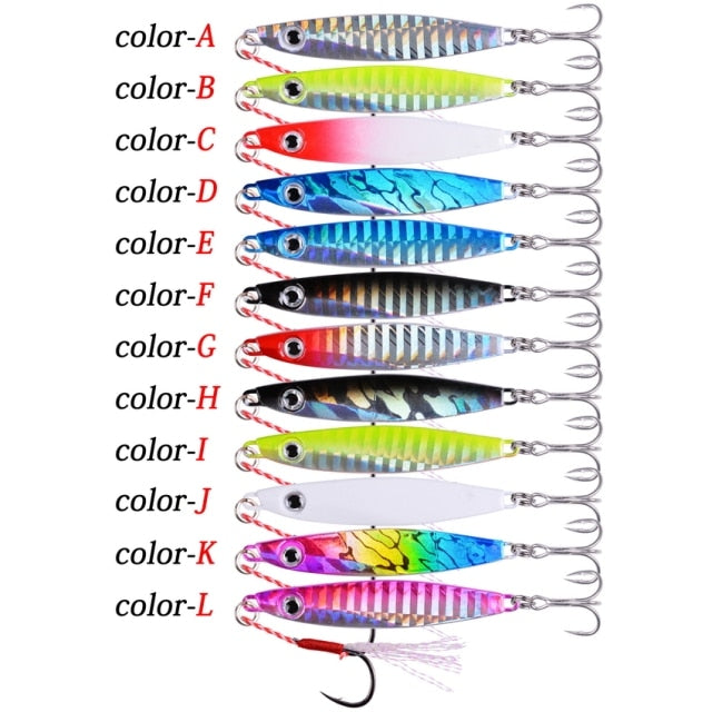 12pc Metal Fishing Lure 7-40g