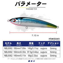 Carregar imagem no visualizador da galeria, 14/16/18cm 66/98/145g Sinking Lure
