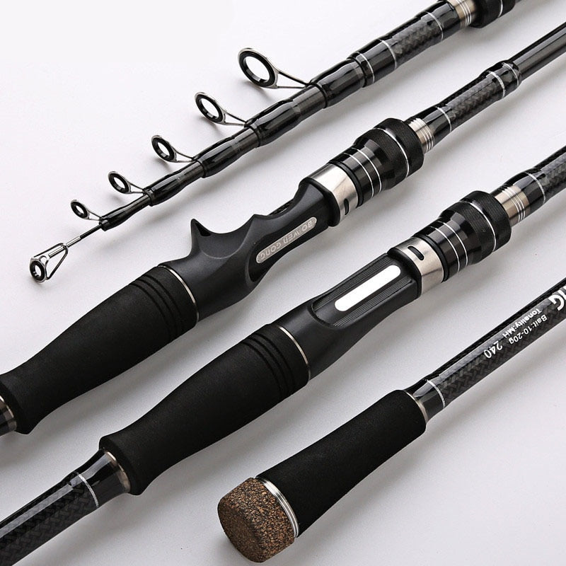  Portable Fishing Rods Bait Finesse System Spinning Casting Fishing  Rod Carbon Fiber 2 Pieces 1.53-1.8m 1-8g for Trout Fishing Rod Telescopic  Fishing Pole (Size : Casting (1.53m-UL)) : Sports & Outdoors