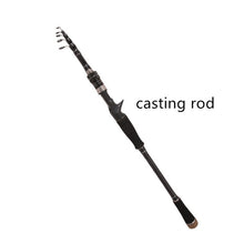 Cargar imagen en el visor de la galería, Baitcasting/Spinning Telescopic Fishing Rod 1.8-3.6m
