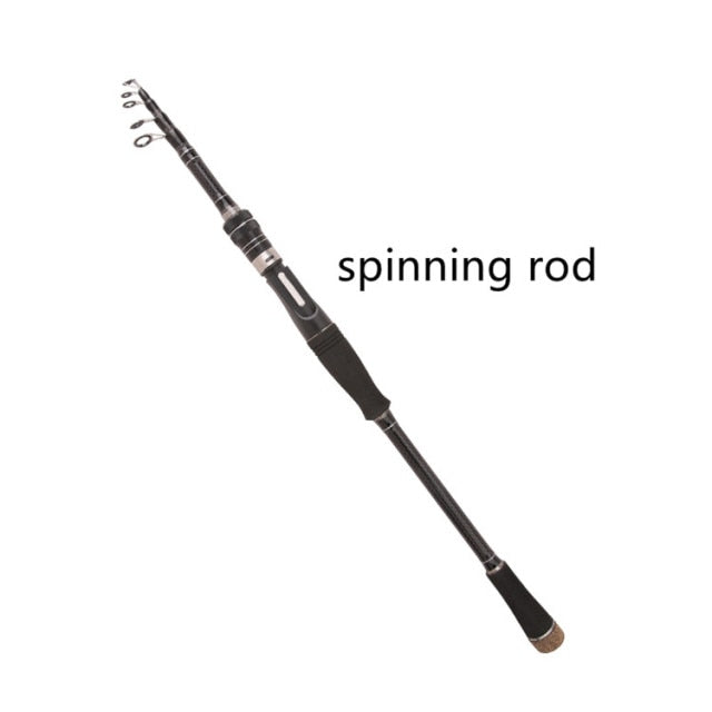 Baitcasting Fishing Rod Lightweight Spinning Telescopic Fishing Pole  Portable Retractable Rod Professional Casting Fishing Rod