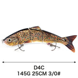 Swimming Mullet Lure 12cm/25cm 19g/135g