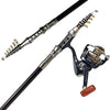 2.1-3.0m Telescopic Fishing Rod &amp; Reel Combo