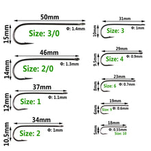 Charger l&#39;image dans la galerie, [Wholesale] 500pc J-Hook Size #16-3/0
