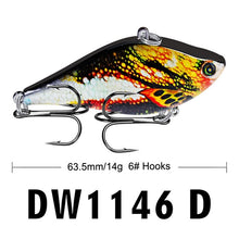 Carregar imagem no visualizador da galeria, VIB Fishing Lures 5.4cm 14g
