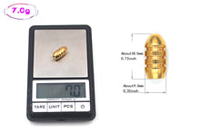 Load image into Gallery viewer, 30pc Brass Bullet Sinkers 5-10g
