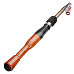 Wooden Handle Telescopic Fishing Rod