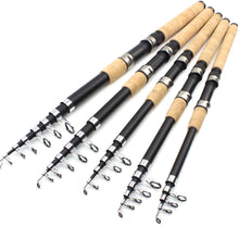 Charger l&#39;image dans la galerie, Cross-Wood Telescopic Spinning Fishing Rod
