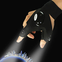 Cargar imagen en el visor de la galería, 2 Fingers Flashlight Fishing Glove
