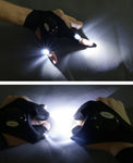 2 Fingers Flashlight Fishing Glove