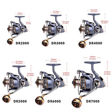 Load image into Gallery viewer, 21kg Drag Metal Handle Fishing Reel 2000-7000
