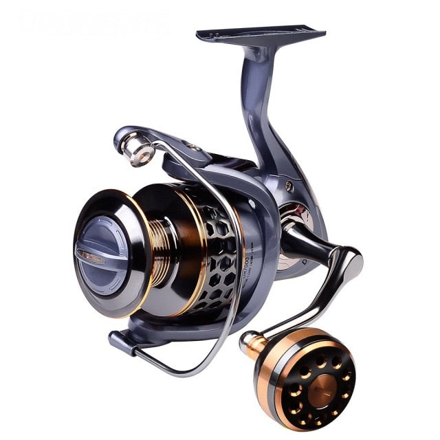  GEVICONT Fishing Reel Pesca Full Metal Spinning Reel  Carretilha Vissen 2000-6000 Series 6bb Carp Fishing Wheel 5.0:1 Peche EVA  Handle (2000 Series) : Sports & Outdoors