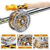 Fly Fishing Rod &amp; Reel Combo 2.7m Gold/Green Sense