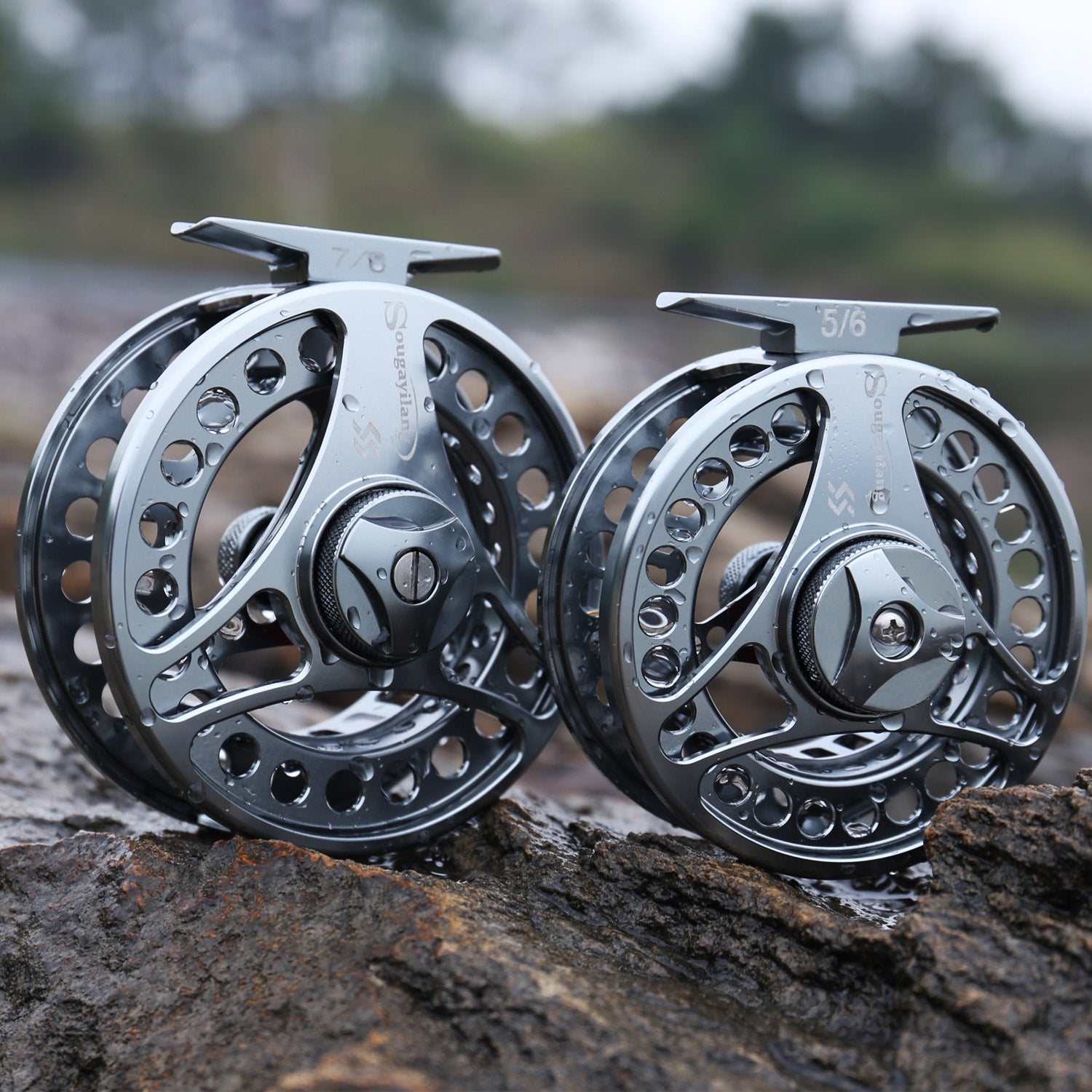  Fishing Reels,Premium Drag Quick Release Metal Lightweight Fly Fishing  Reel, Fishing Reel, Fishing Accessories One Size : Everything Else