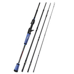 4 Sections Baitcasting Fishing Rod 1.8-2.4m