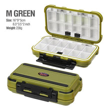 Cargar imagen en el visor de la galería, Waterproof Double-Sided Fishing Tackle Box 3 Sizes S/M/L
